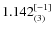 $1.142^{\rm [-1]}_{(3)}$