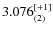 $3.076^{\rm [+1]}_{(2)}$