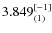 $3.849^{\rm [-1]}_{(1)}$