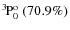 $\rm {}^{3}\hspace*{-.5mm}P_{0}^{{\rm o}}~(70.9\%)$