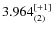 $3.964^{\rm [+1]}_{(2)}$