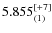 $5.855^{\rm [+7]}_{(1)}$