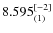 $8.595^{\rm [-2]}_{(1)}$