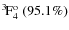 $\rm {}^{3}\hspace*{-.5mm}F_{4}^{{\rm o}}~(95.1\%)$