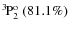 $\rm {}^{3}\hspace*{-.5mm}P_{2}^{{\rm o}}~(81.1\%)$