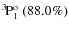 $\rm {}^{3}\hspace*{-.5mm}P_{1}^{{\rm o}}~(88.0\%)$