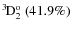 $\rm {}^{3}\hspace*{-.5mm}D_{2}^{{\rm o}}~(41.9\%)$