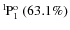 $\rm {}^{1}\hspace*{-.5mm}P_{1}^{{\rm o}}~(63.1\%)$