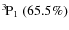 $\rm {}^{3}\hspace*{-.5mm}P_{1}~(65.5\%)$