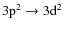 $\rm 3p^2\to 3d^2$