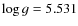 $\log g =
5.531$