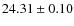 $24.31\pm0.10$