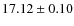 $17.12\pm0.10$