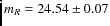 $m_R=24.54\pm0.07$