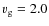 $v_{\rm g} = 2.0$