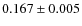 $0.167\pm0.005$