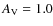 $A_{\rm V}=1.0$