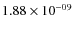 $1.88 \times 10^{-09}$