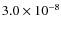 $3.0\times10^{-8}$