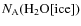 $N_{\rm A}({\rm H}_{{\rm 2}}{\rm O [ice]})$