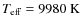 $T_{\rm eff}=9980~{\rm K}$