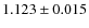 $1.123\pm0.015$