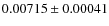 $ 0.00715\pm 0.00041$