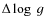 $\Delta \log ~ g$