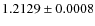 $1.2129 \pm 0.0008$