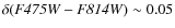 $\delta ({\it F475W-F814W})\sim 0.05$