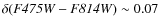 $\delta ({\it F475W-F814W})\sim 0.07$