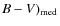 $B-V)_{\rm med}$