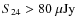 $S_{24}> 80~\mu\rm Jy$