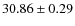$30.86 \pm 0.29$