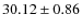 $30.12 \pm 0.86$