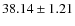 $38.14 \pm 1.21$