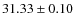 $31.33 \pm 0.10$