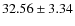 $32.56 \pm 3.34$