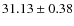 $31.13 \pm 0.38$
