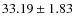 $33.19 \pm 1.83$