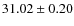 $31.02 \pm 0.20$