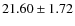 $21.60 \pm 1.72$