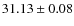 $31.13 \pm 0.08$