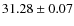 $31.28 \pm 0.07$