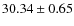 $30.34 \pm 0.65$