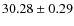 $30.28 \pm 0.29$