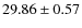 $29.86 \pm 0.57$