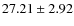 $27.21 \pm 2.92$