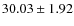 $30.03 \pm 1.92$