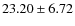 $23.20 \pm 6.72$